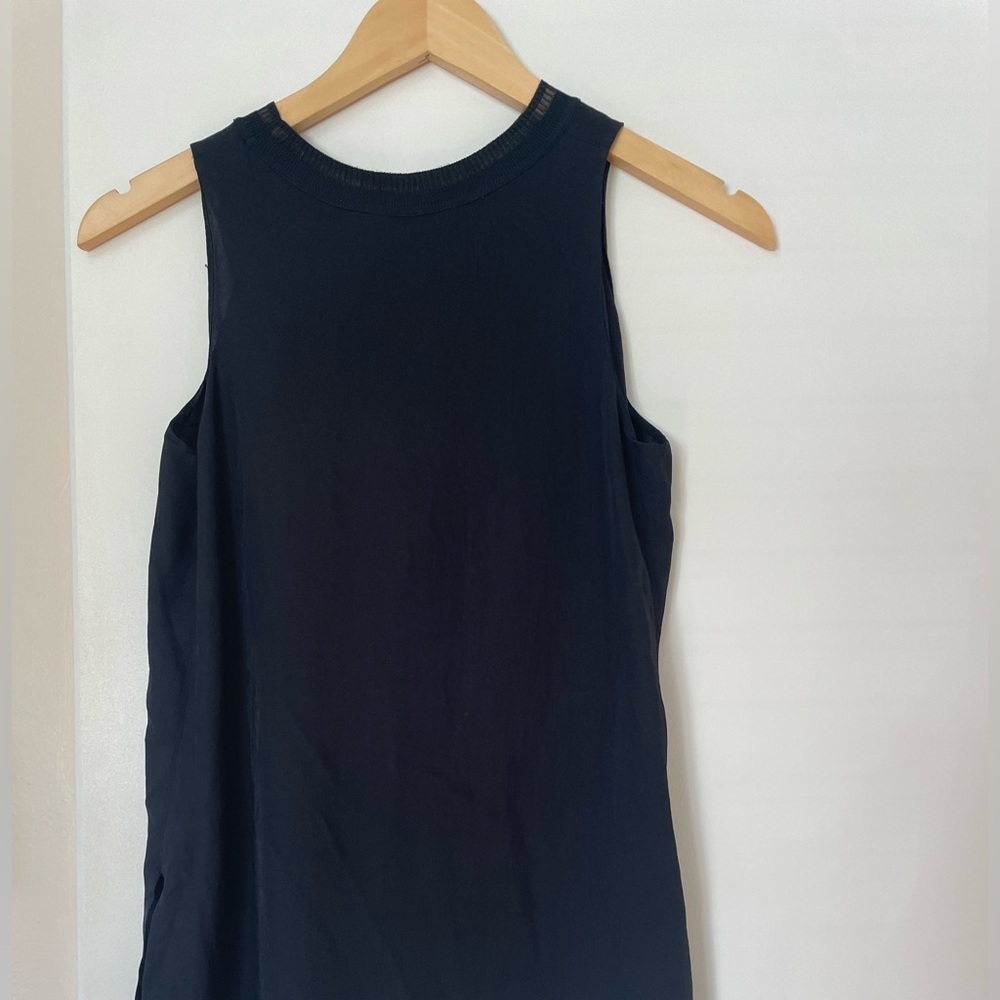 Vince Black Sleeveless Tank Top